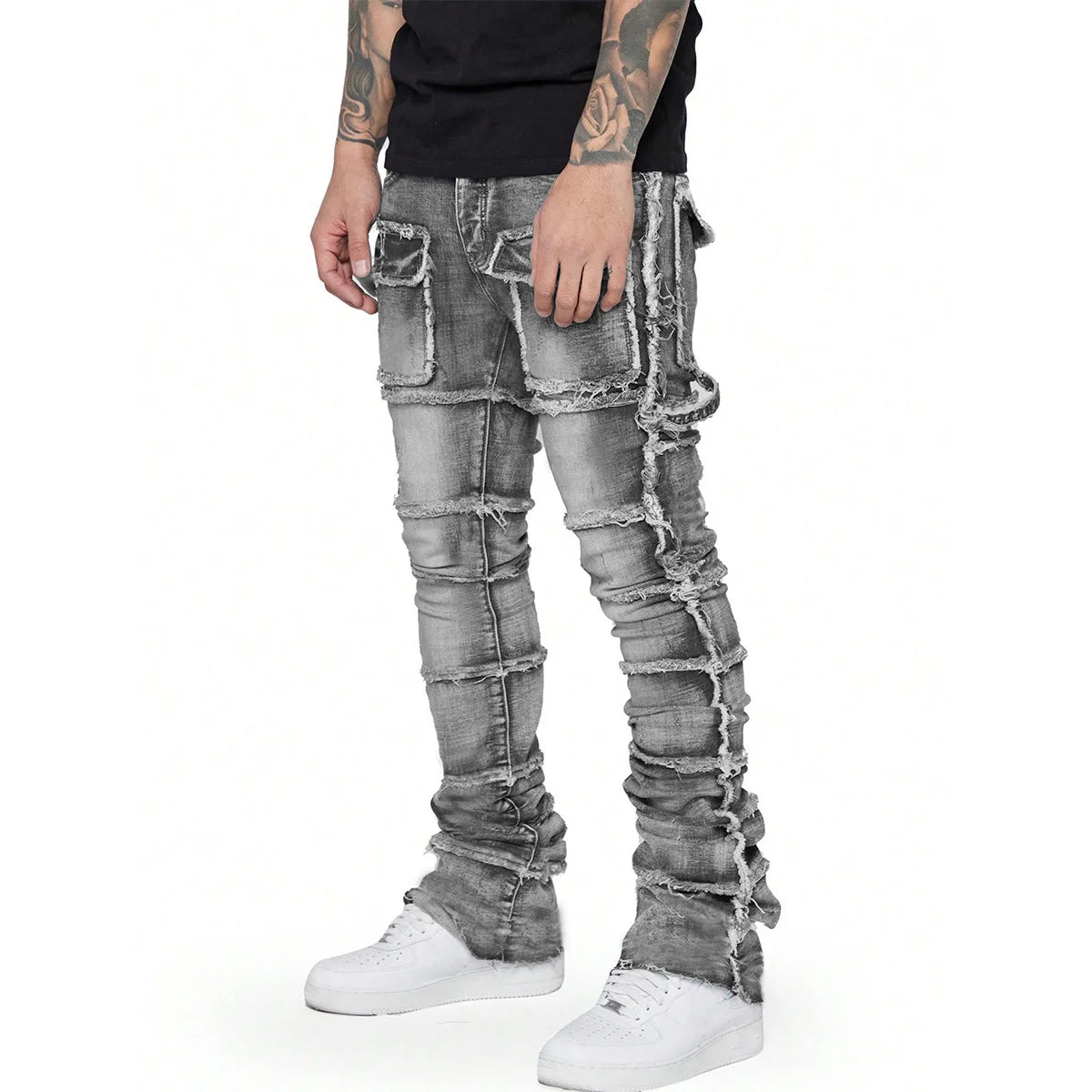 Men's Regular Fit Stacked Jeans