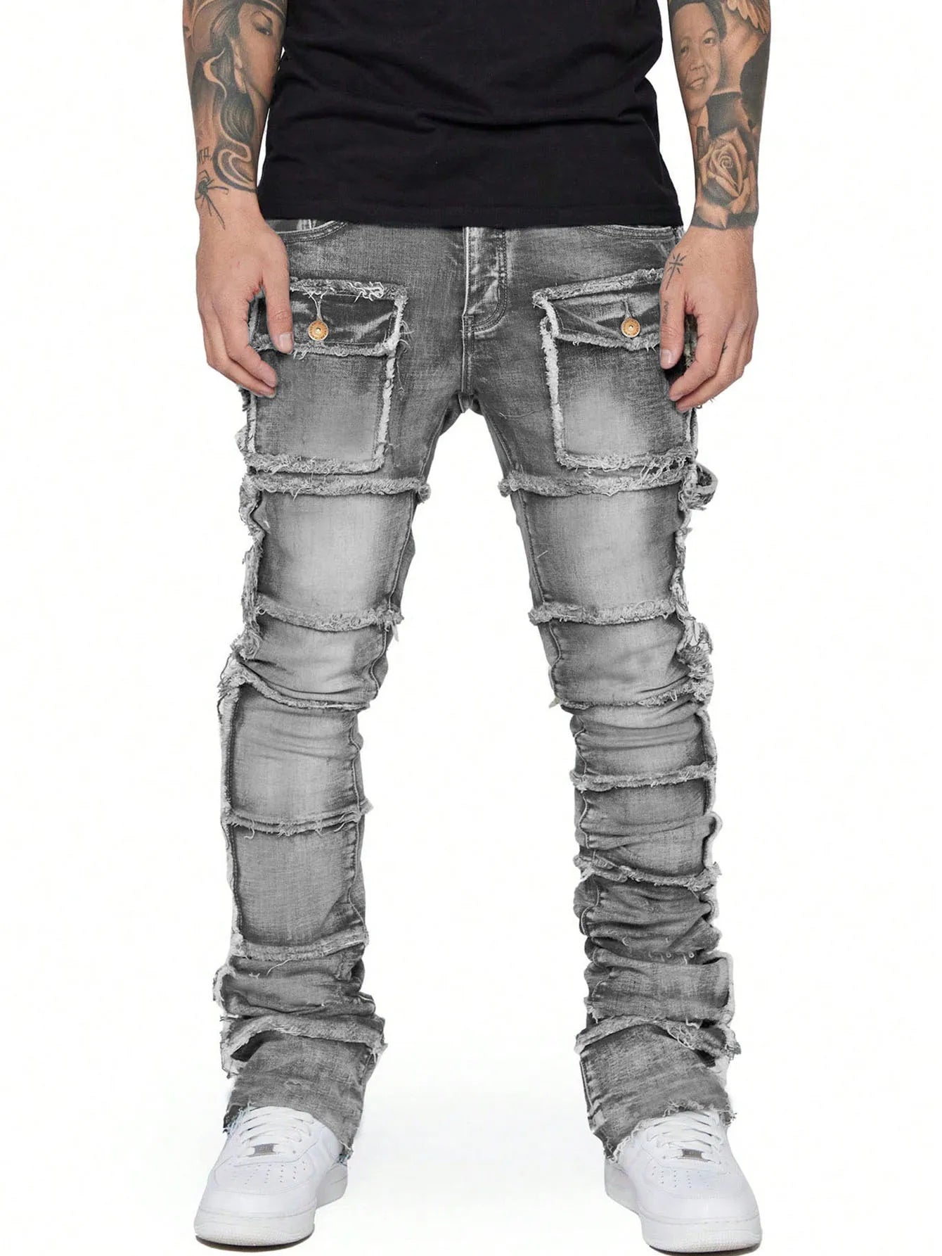 Men's Regular Fit Stacked Jeans