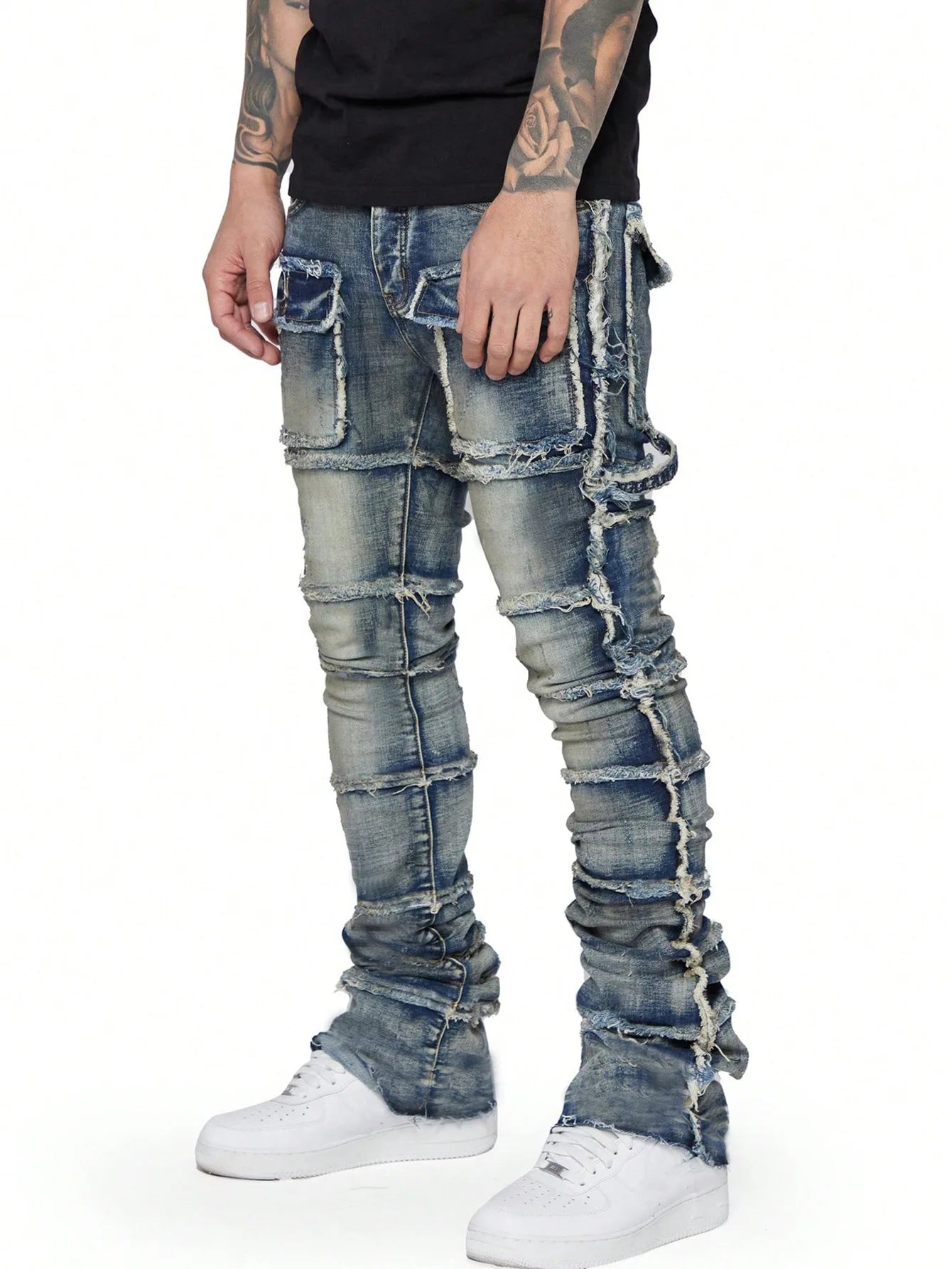 Men's Regular Fit Stacked Jeans