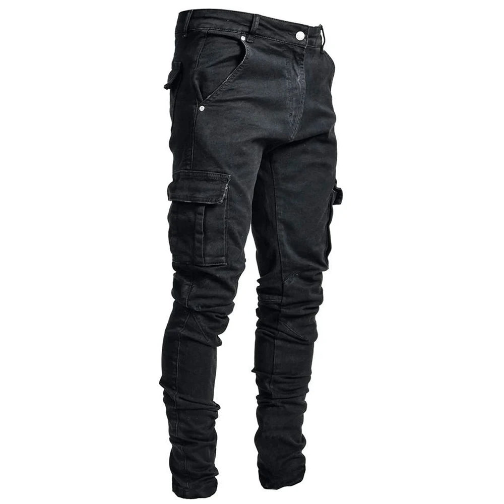 Street Elastic Jeans Men